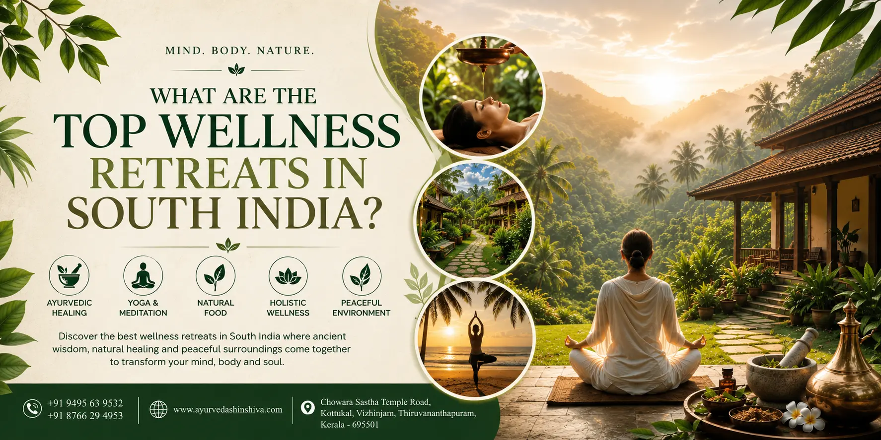Top wellness retreats in South India